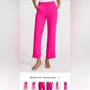 Express EDITOR Hot Pink Straight Leg Pants